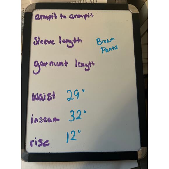 GUC Checkpoint Men's Light Brown Dress Pants Pleats Cuffs Size 29 x 32 - Picture 5 of 5